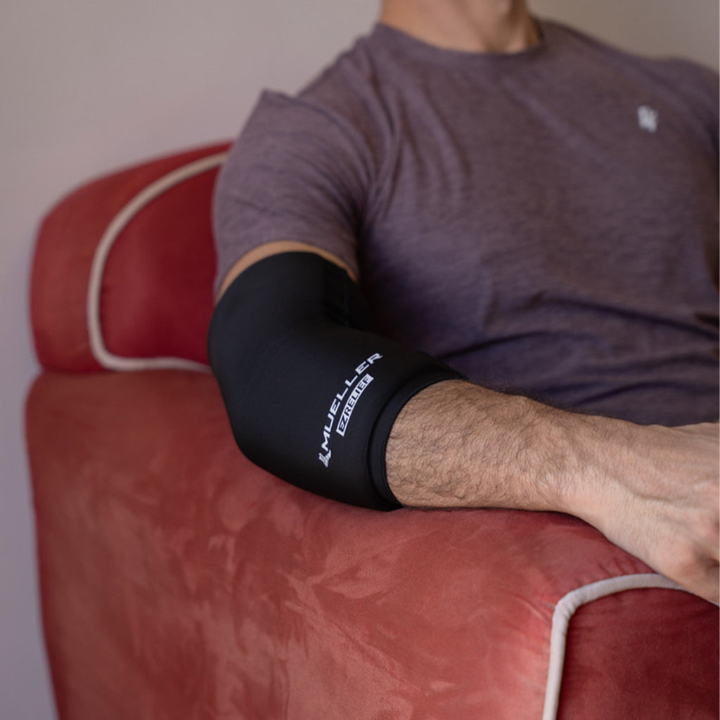 Manga de Compresion Multiusos con Almohadilla de Gel Mueller Negra 4