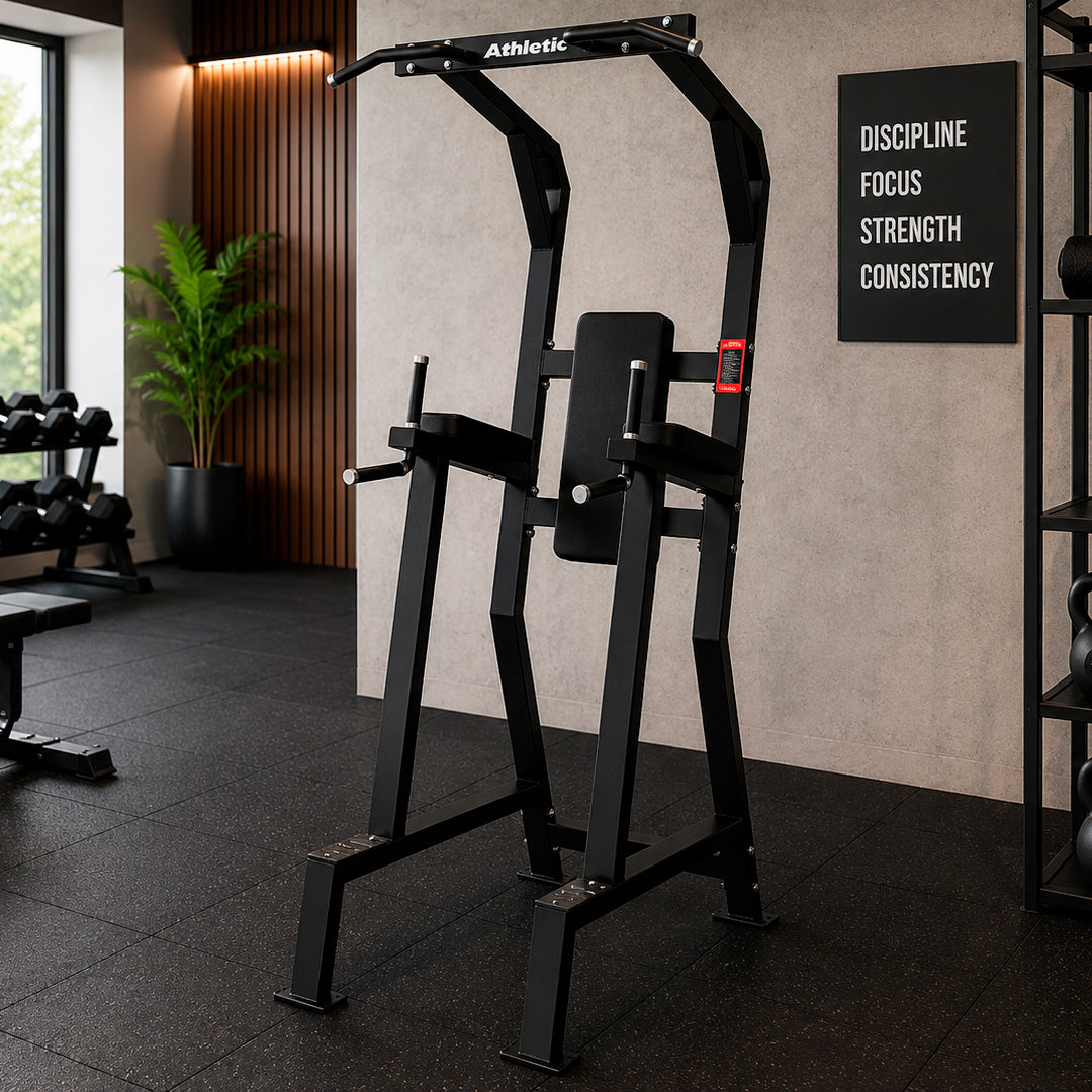 Maquina Para Fondos Abdomen y Dominadas Dynamic Athletic Vision 2