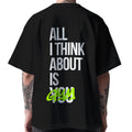 Oversize All I Think About Is Gym Negra 1