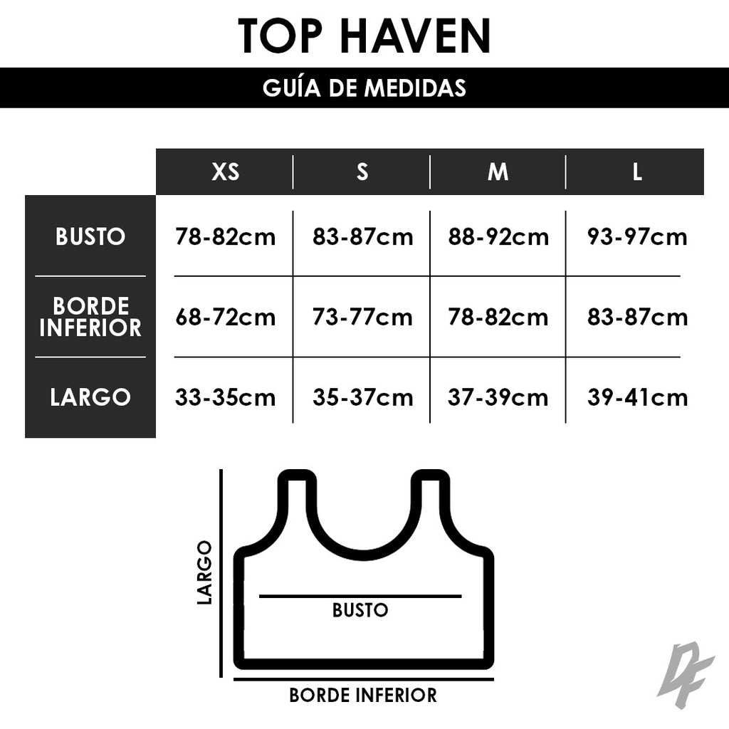Top Haven Guia de Medidas