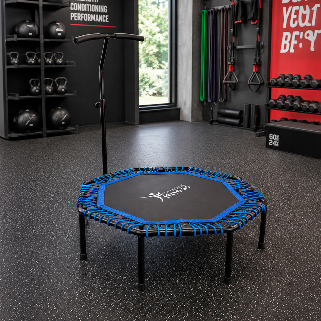 Trampolin Para Ejercicios con Sujetador Practical Fitness Azul de 48 Pulgadas 4