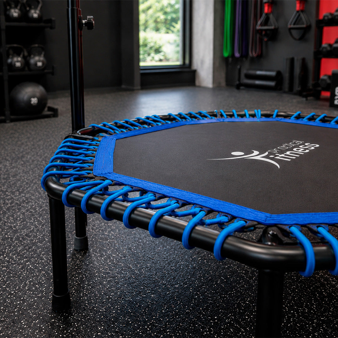 Trampolin Para Ejercicios con Sujetador Practical Fitness Azul de 48 Pulgadas 5