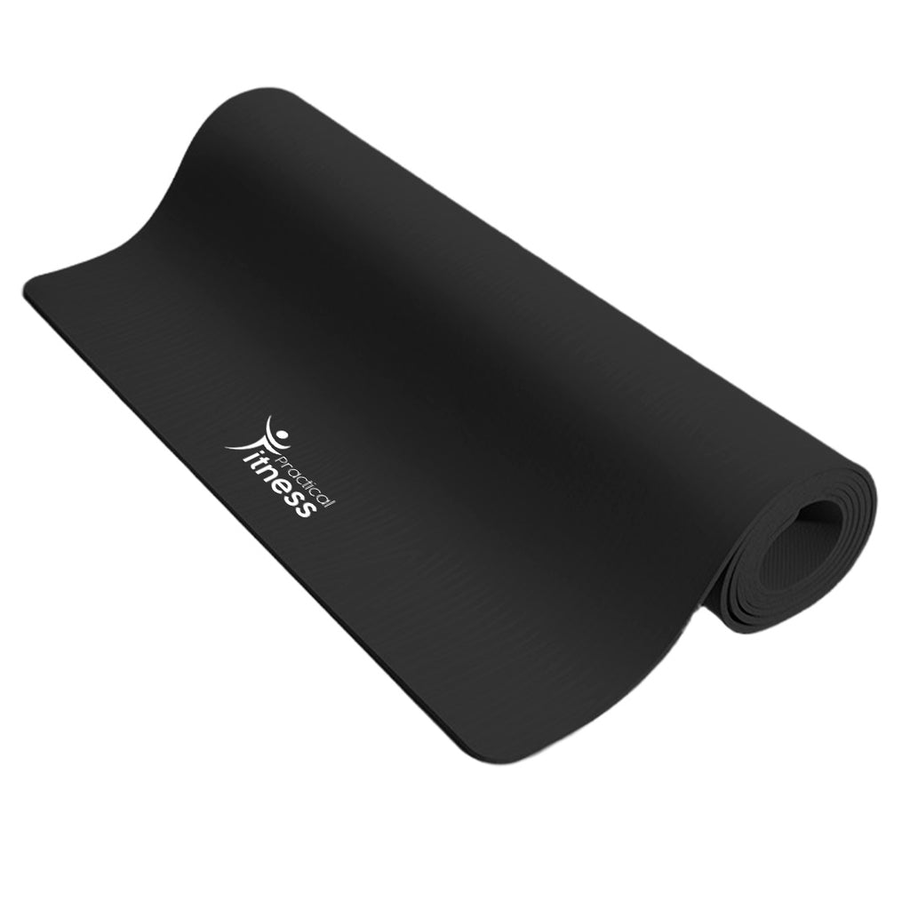 Yoga Mat Profesional de Caucho Practical Fitness Negro de 5 mm image 0