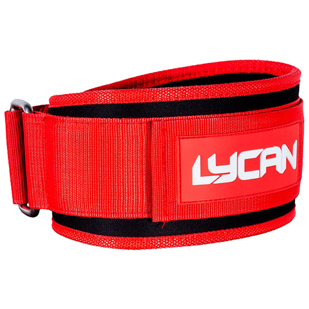 Cinturón con Velcro de 4 Pulgadas Lycan Rojo M image 0