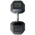 Mancuerna Hexagonal de Caucho Volxfit de 100 lb image 0