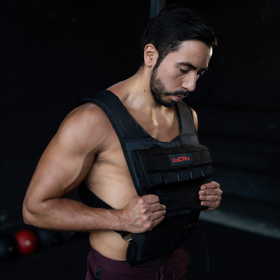 Chaleco con Peso Corte Recto Lycan Negro de 20 kg image 3