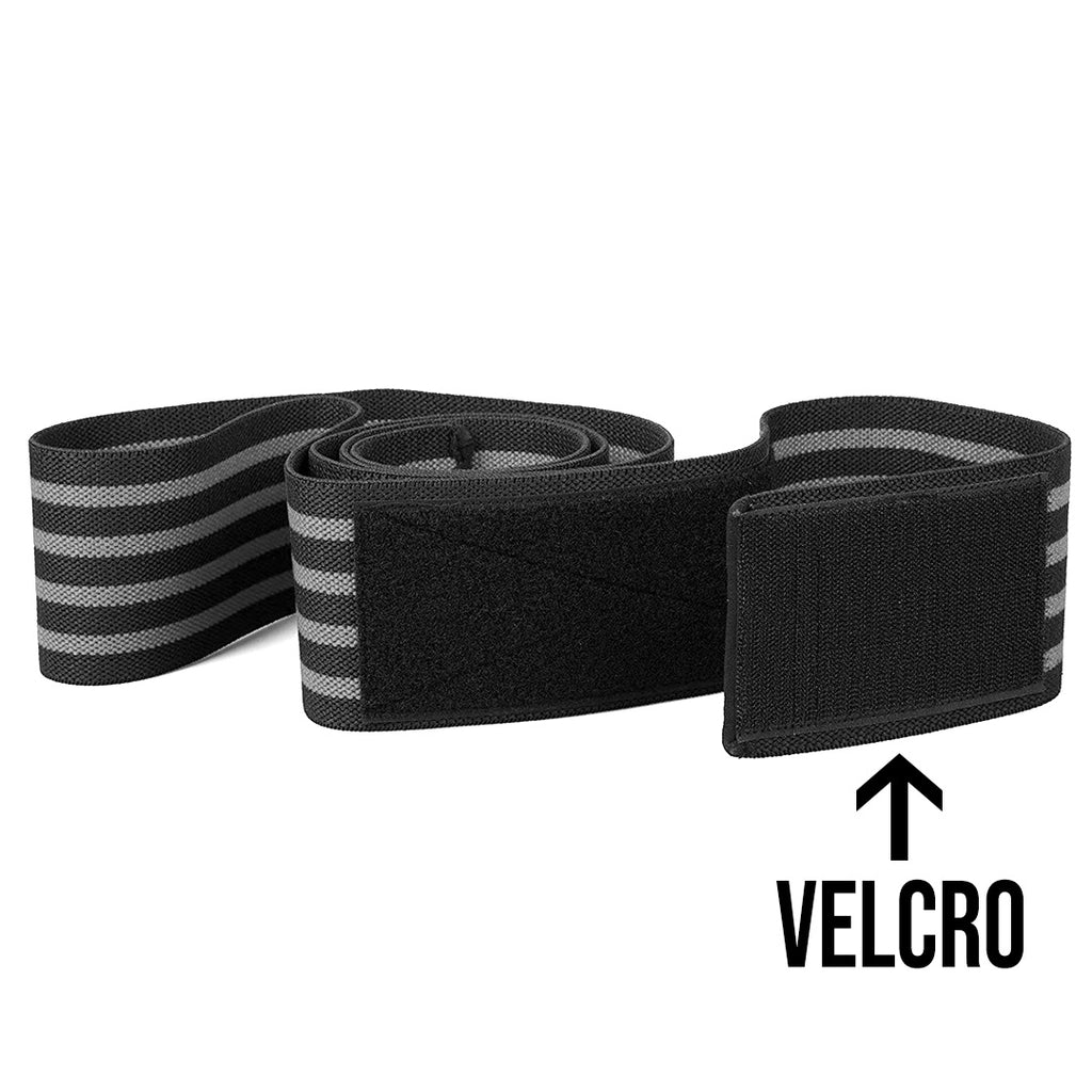 Vendas Para Rodillas con Velcro Volxfit Negras con Gris (par) image 3