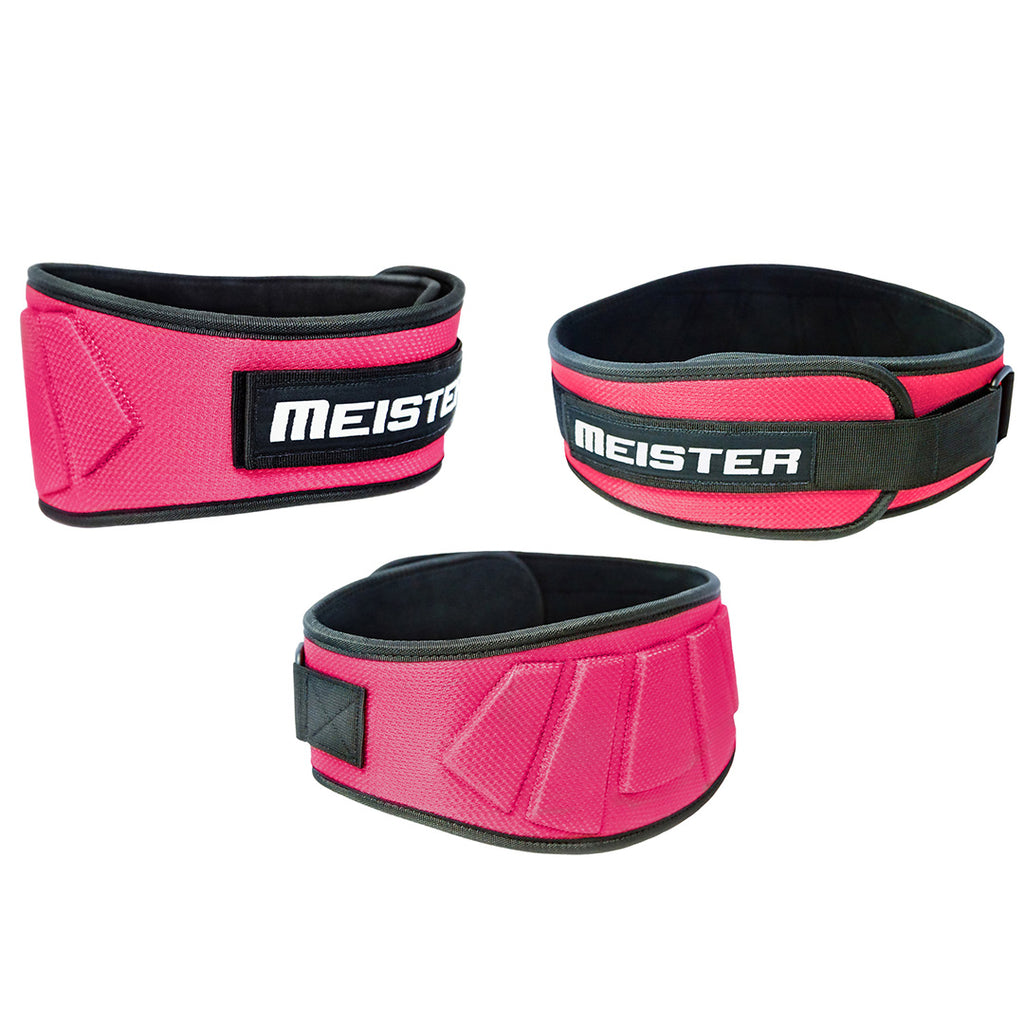 Cinturón con Velcro de 6 Pulgadas Meister Rosado S/M image 3