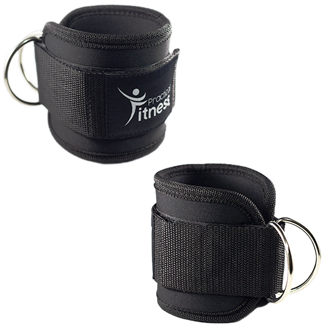 Tobilleras Para Maquina de Poleas Practical Fitness Negras (par) image 0
