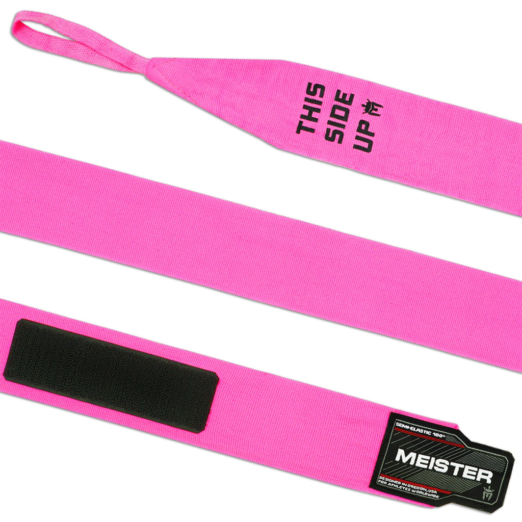 Vendas Semielasticas Para Boxeo y MMA Meister Rosadas de 180 Pulgadas (par) image 1