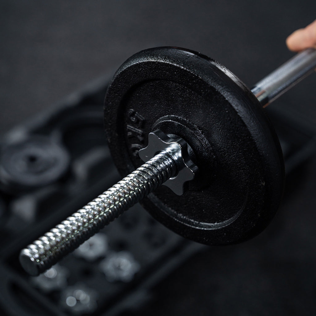 Set de Mancuernas y Barra Estandar con Peso Ajustable Practical Fitness de 50 kg image 3