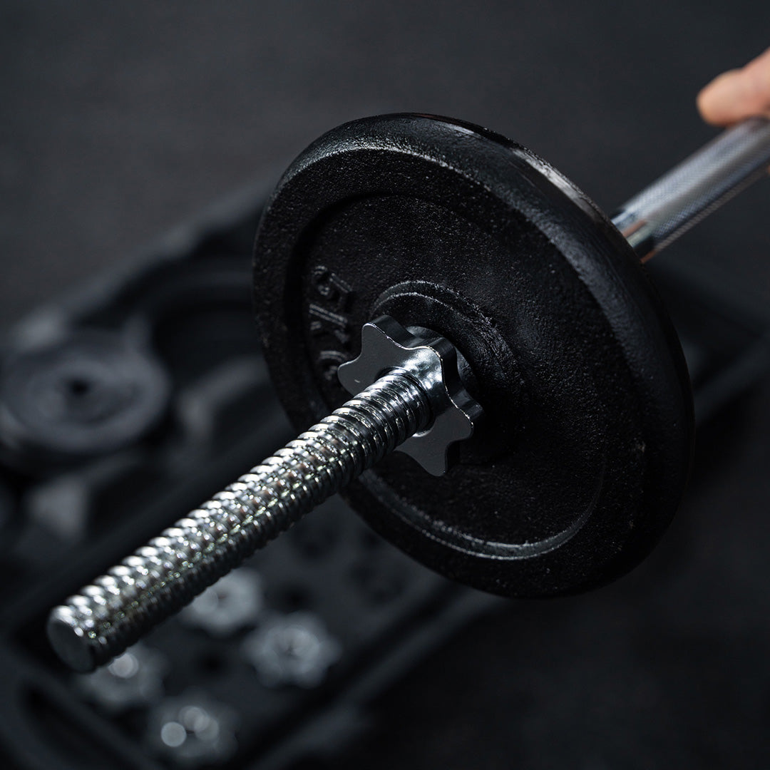 Set de Mancuernas y Barra Estandar con Peso Ajustable Practical Fitness de 50 kg image 3