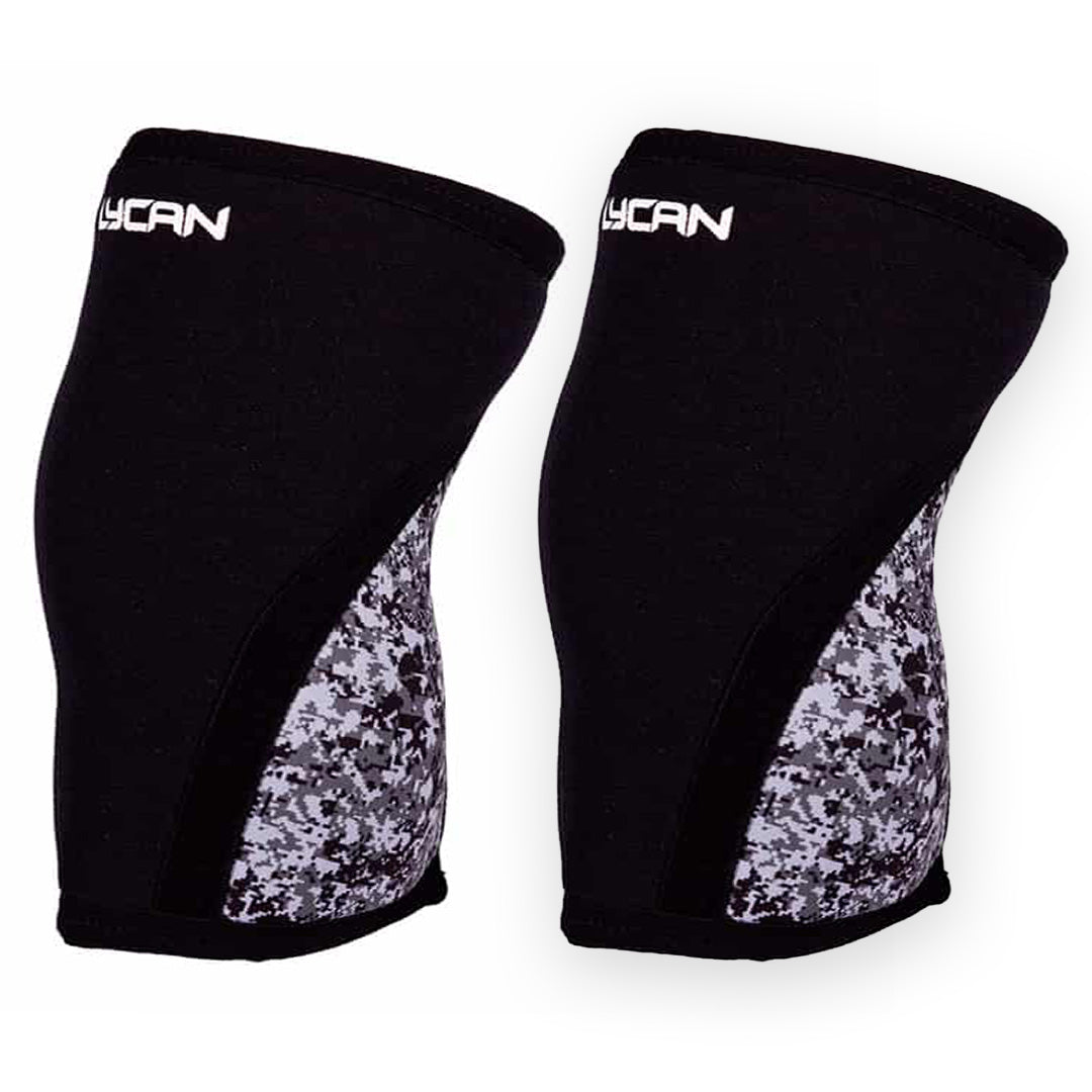 Rodilleras de Neopreno Lycan Camuflaje Gris de 6 mm S (par) image 0