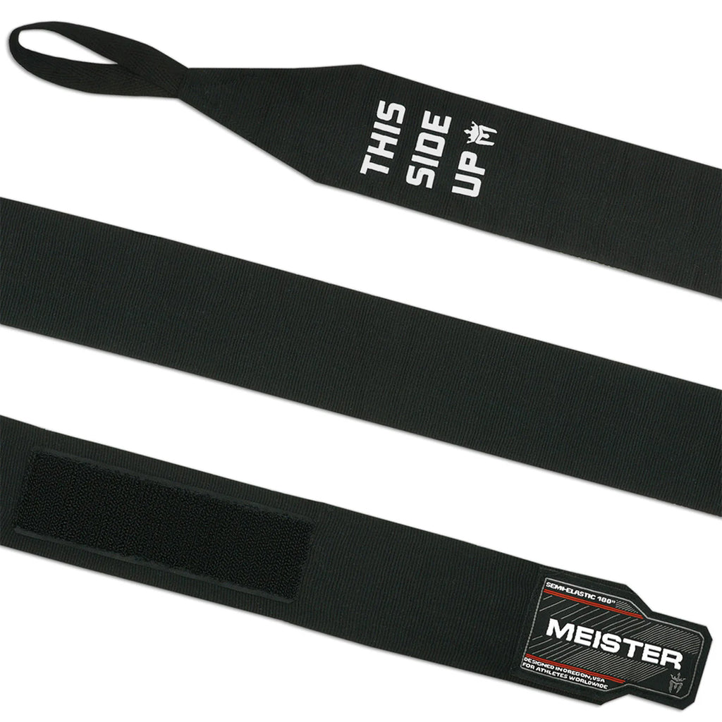 Vendas Semielasticas Para Boxeo y MMA Meister Negras de 180 Pulgadas (par) image 1