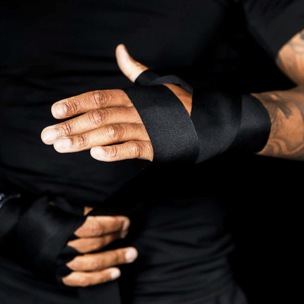 Vendas Semielasticas Para Boxeo y MMA Meister Negras de 180 Pulgadas (par) image 2