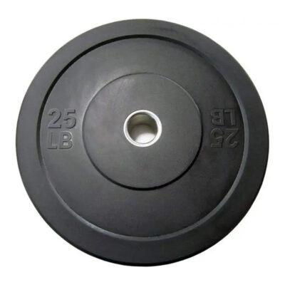 Bumper Plate Negro de 25 lb 1