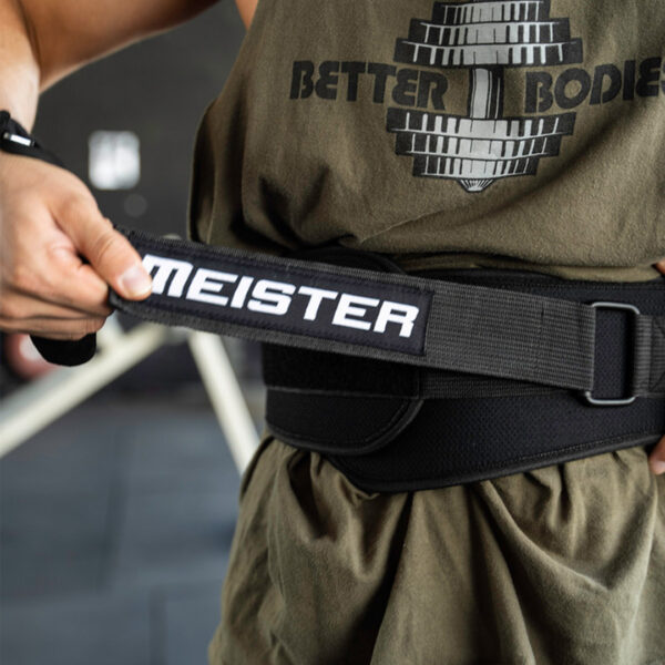 Cinturón con Velcro de 6 Pulgadas Meister Negro 5