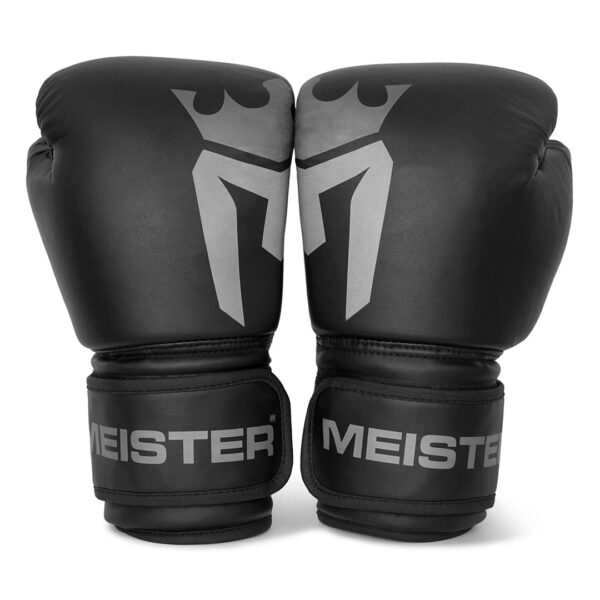Guantes Para Boxeo Meister Negro Mate de 12 oz (par) 2