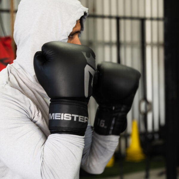 Guantes Para Boxeo Meister Negro Mate de 16 oz (par) 6