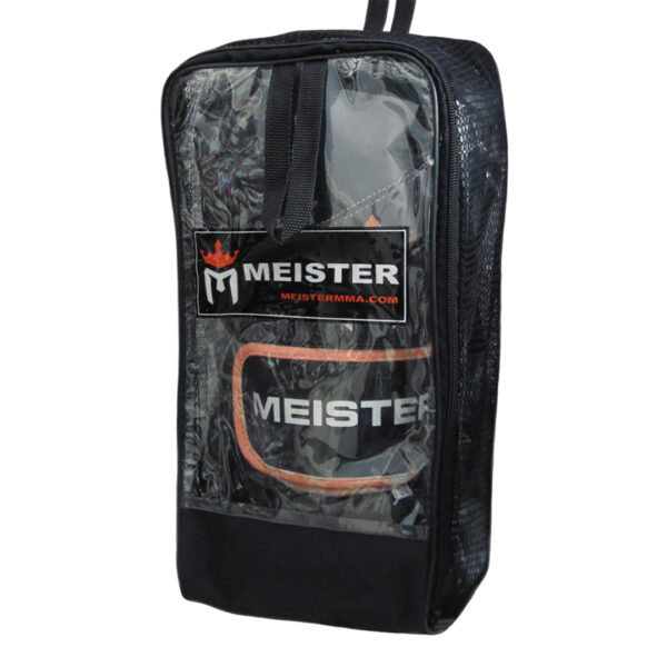 Guantes Para Boxeo Pro Meister Negro con Naranja de 14 oz (par) 2