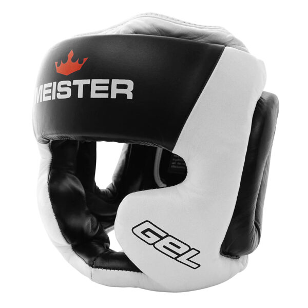 Casco Para Boxeo Meister Blanco con Negro 1