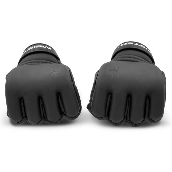 Guantes Para MMA Meister Negro Mate de 4 oz (par) 2