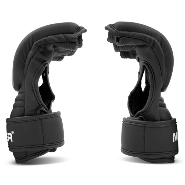 Guantes Para MMA Meister Negro Mate de 4 oz (par) 3