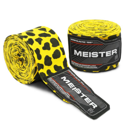 Vendas Semielasticas Para Boxeo y MMA Meister Leopardo de 180 Pulgadas (par) 1