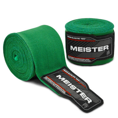 Vendas Semielasticas Para Boxeo y MMA Meister Verde Selva de 180 Pulgadas (par) 1