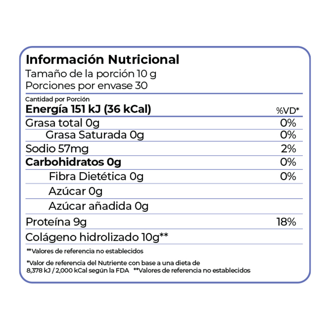 Colageno Hidrolizado Blast sin Sabor de 300 g 2