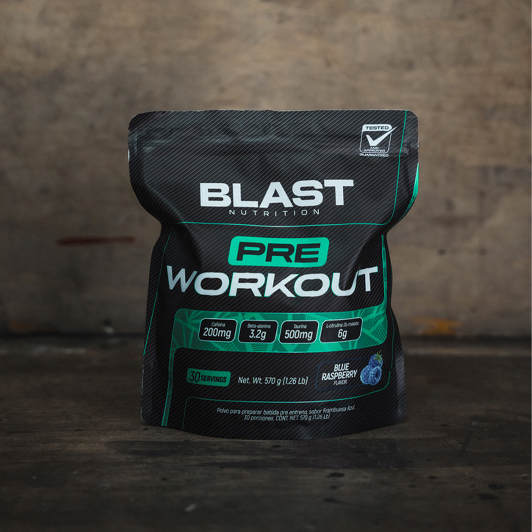 Pre-Workout Blast Frambuesa Azul de 570 g 3