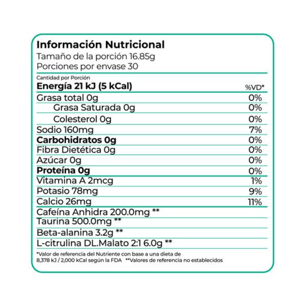 Pre-Workout Blast Ponche de Frutas de 505 g 2