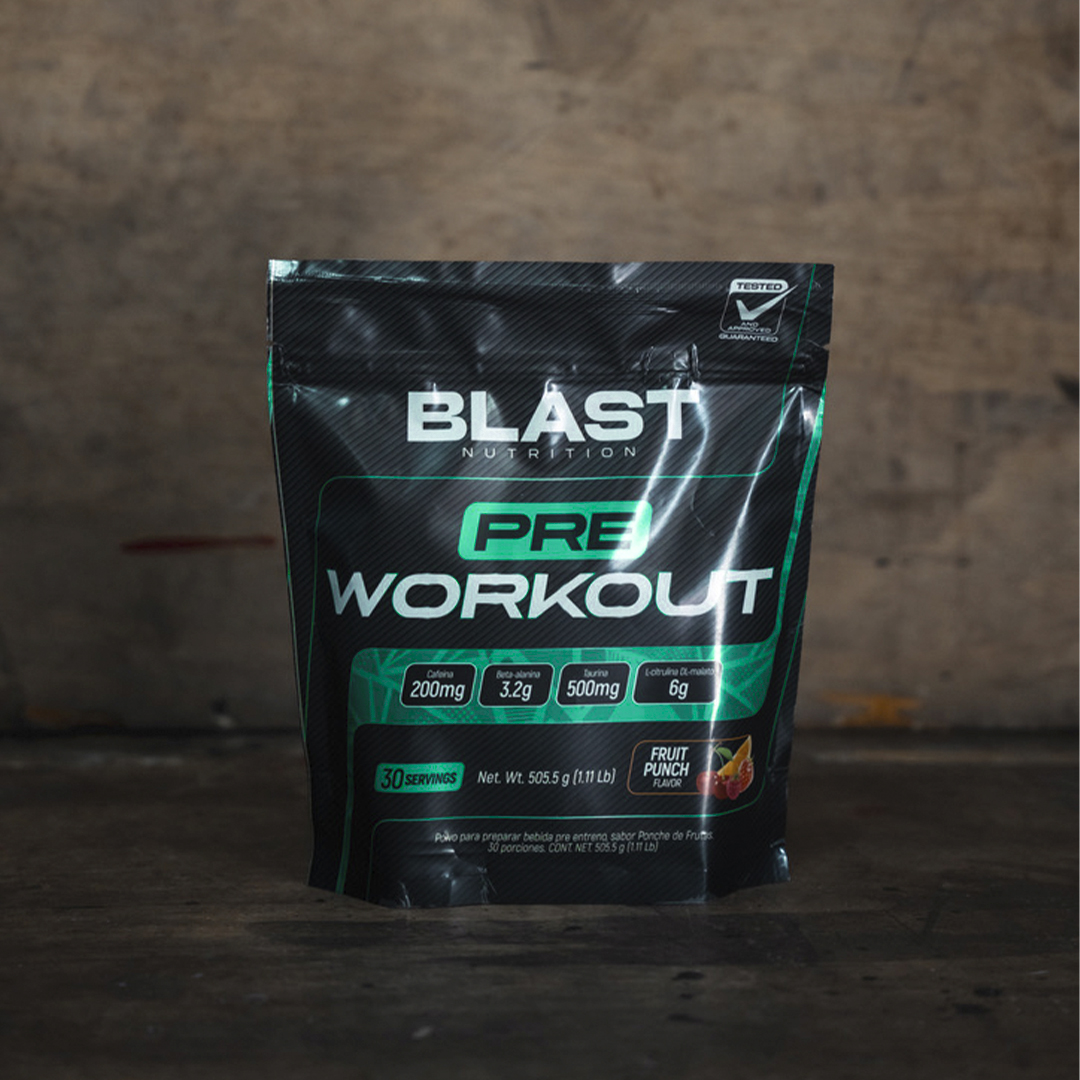 Pre-Workout Blast Ponche de Frutas de 505 g 3